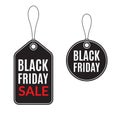 Black Friday Sale tags for promotion. Discount and Price off banner or badge. Vector illustration Royalty Free Stock Photo